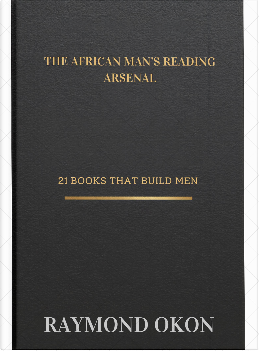 African Man's Reading Arsenal
